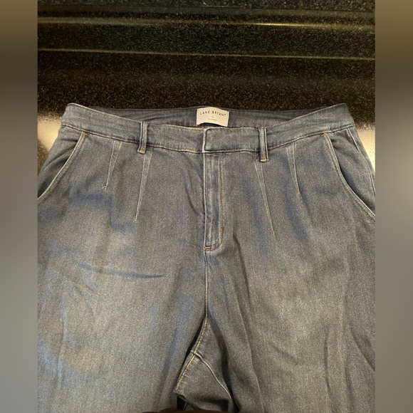 Lane Bryant: Fluid Denim Trouser Pant - Picture 2 of 11